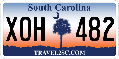SC license plate XOH482