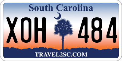 SC license plate XOH484