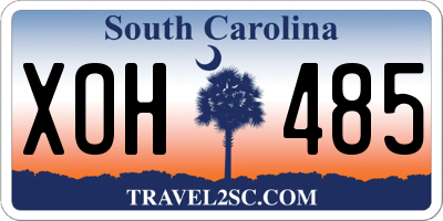 SC license plate XOH485