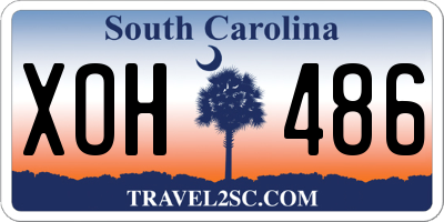 SC license plate XOH486