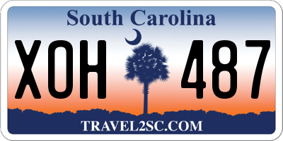 SC license plate XOH487