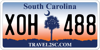 SC license plate XOH488