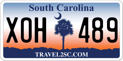 SC license plate XOH489