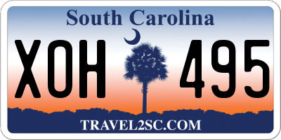 SC license plate XOH495