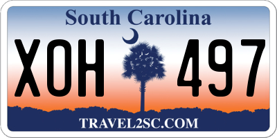 SC license plate XOH497