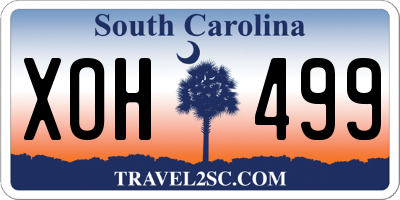 SC license plate XOH499