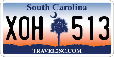 SC license plate XOH513