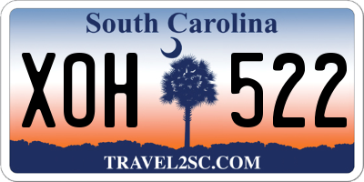 SC license plate XOH522