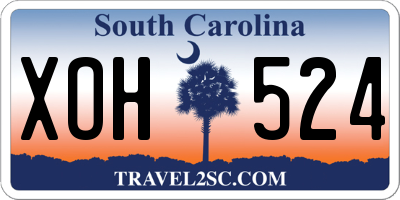 SC license plate XOH524