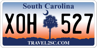 SC license plate XOH527