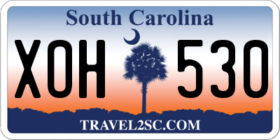SC license plate XOH530