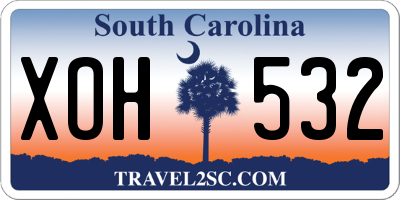 SC license plate XOH532
