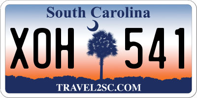 SC license plate XOH541