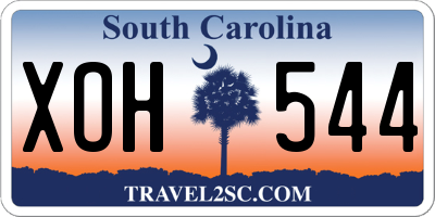 SC license plate XOH544