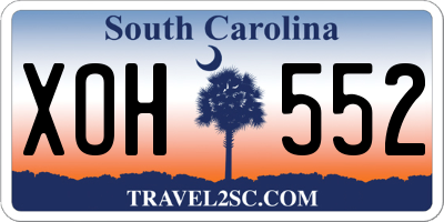SC license plate XOH552