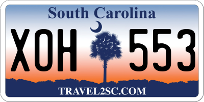 SC license plate XOH553