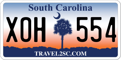 SC license plate XOH554
