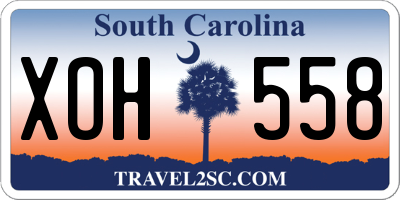 SC license plate XOH558