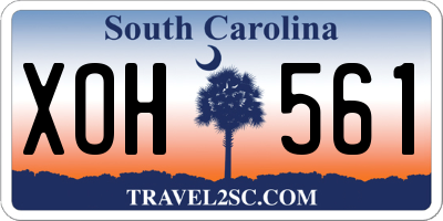 SC license plate XOH561