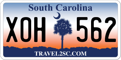 SC license plate XOH562