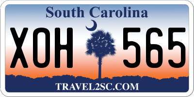 SC license plate XOH565