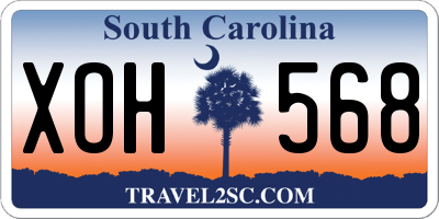 SC license plate XOH568