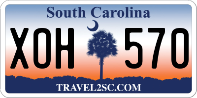 SC license plate XOH570