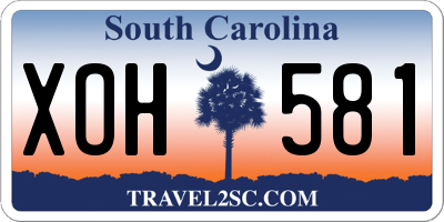 SC license plate XOH581