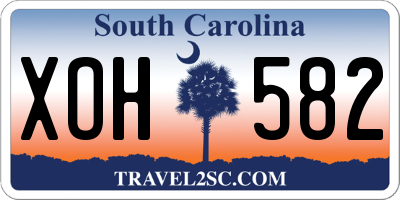 SC license plate XOH582