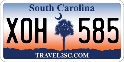 SC license plate XOH585