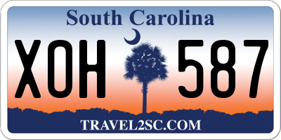 SC license plate XOH587