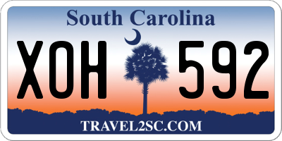SC license plate XOH592