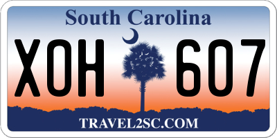 SC license plate XOH607