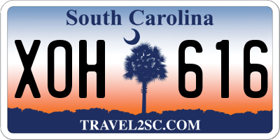 SC license plate XOH616
