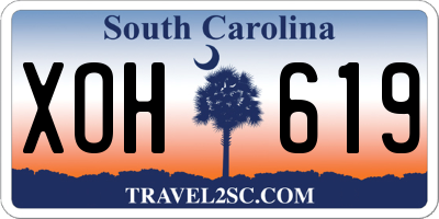 SC license plate XOH619