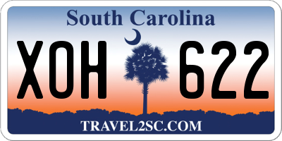 SC license plate XOH622