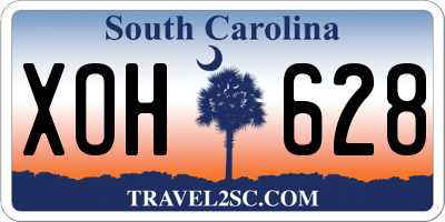 SC license plate XOH628