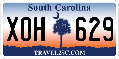 SC license plate XOH629