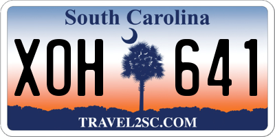 SC license plate XOH641