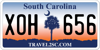 SC license plate XOH656