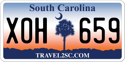 SC license plate XOH659