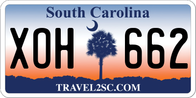 SC license plate XOH662