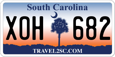 SC license plate XOH682