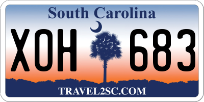 SC license plate XOH683
