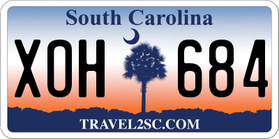 SC license plate XOH684
