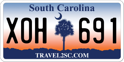 SC license plate XOH691