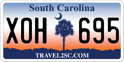 SC license plate XOH695