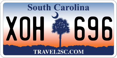 SC license plate XOH696