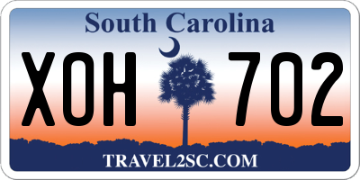 SC license plate XOH702