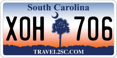 SC license plate XOH706